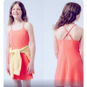 Athleta dress, athletic dress with shorts attached.